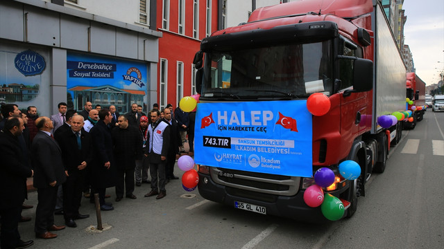 Samsun'dan Halep'e yardım