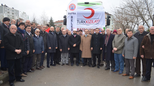 Samsun'dan Haleplilere yardım