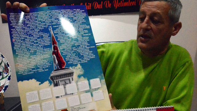 Şehitlerin hatıraları takvim yapraklarında yaşatılacak