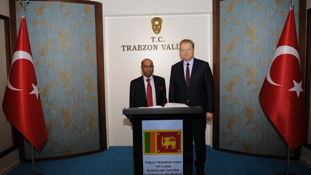 Sri Lanka'nın Ankara Büyükelçisi Amza, Trabzon'da