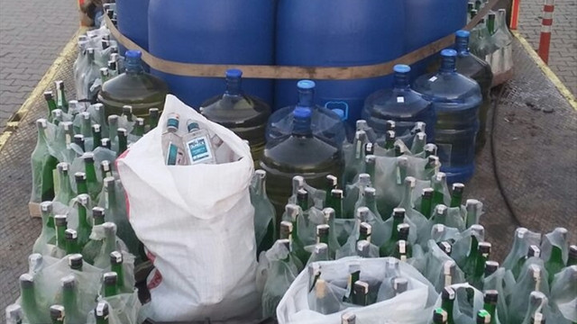 Tekirdağ'da sahte içki operasyonu