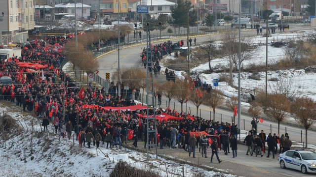 Teröre lanet milli birliğe davet yürüyüşü
