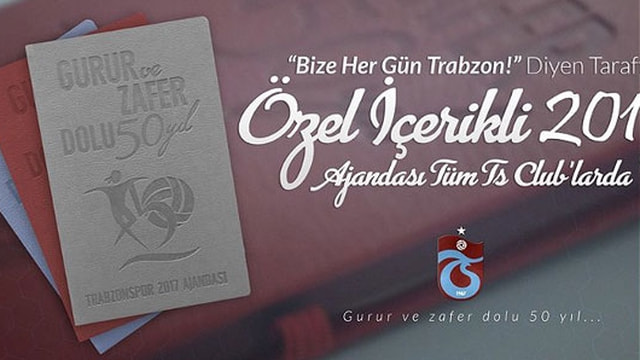 Trabzonspordan Bize Her Gün Trabzon temalı ajanda
