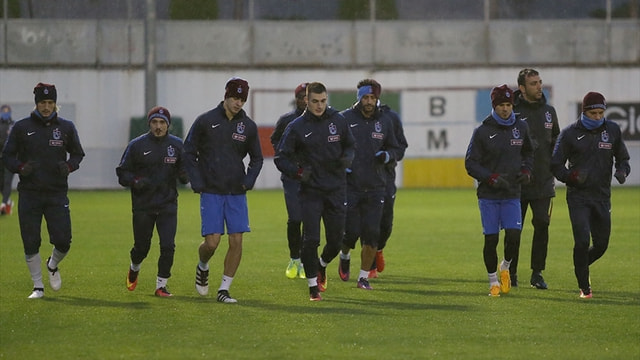 Trabzonspor'da, Kayserispor maçı hazırlıkları başladı