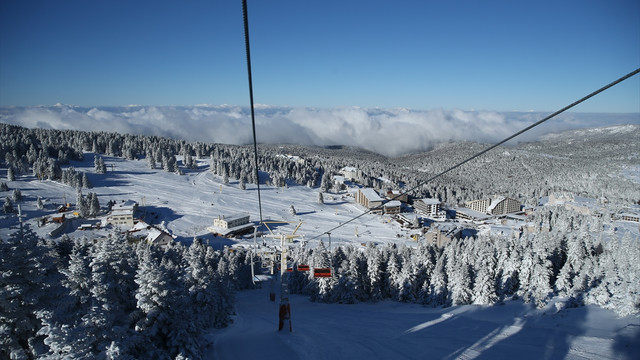 Uludağ'da kar manzaraları