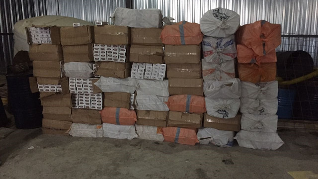 Van'da kaçak sigara operasyonu