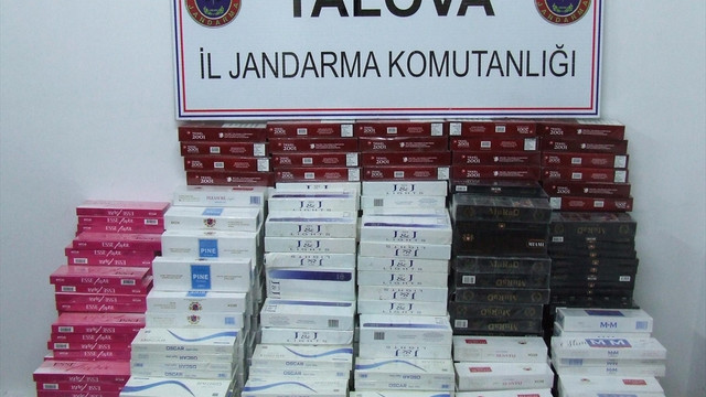 Yalova'da kaçak sigara operasyonu