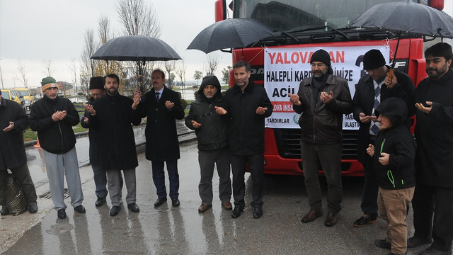 Yalova'dan Suriye'deki savaş mağdurlarına yardım