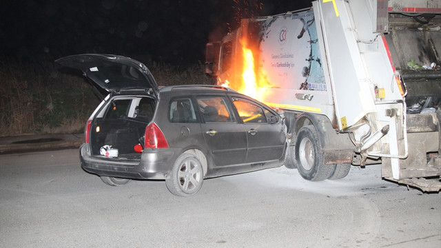 Yanan araçtan polisin çıkardığı yaralı sürücü kaçtı
