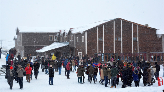 Zigana'da kayak keyfi