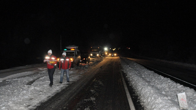 Zonguldak'ta ulaşıma kar engeli