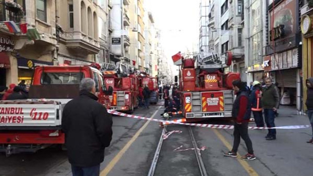 İstiklal Caddesinde yangın paniği