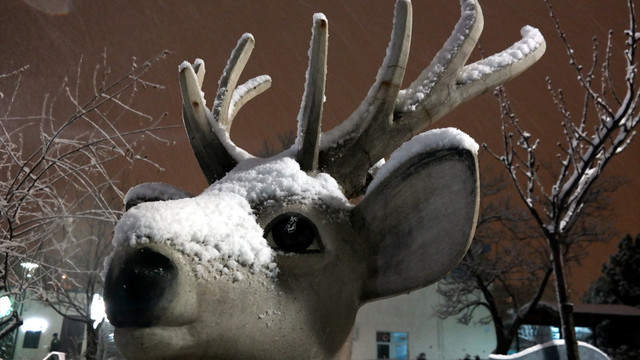 Bursa'da kar yağışı