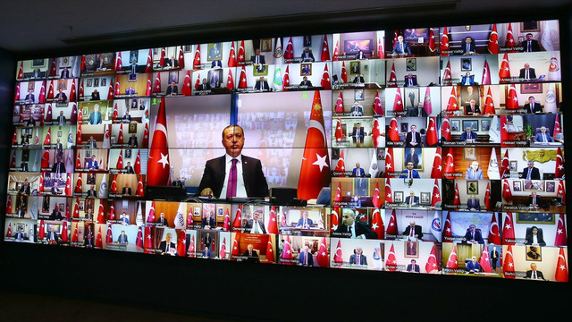 Erdoğan, 81 il valisiyle telekonferans bağlantısı yaptı