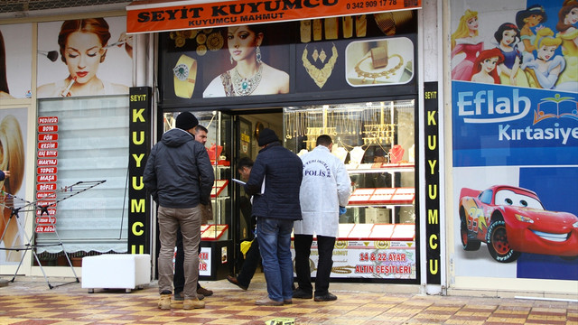 Gaziantep'te kuyumcudan hırsızlık
