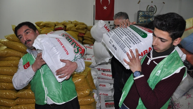 Gaziantep'ten Haleplilere yardım