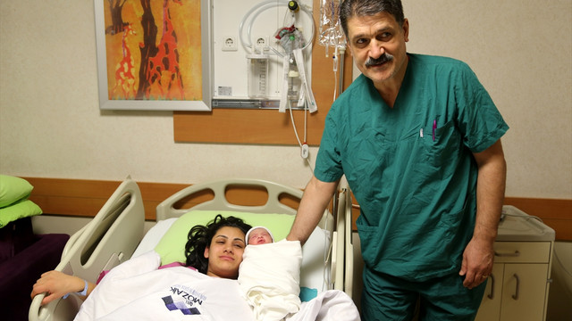 Hatay'da yeni yılın ilk bebeği ''Asil Şaban''