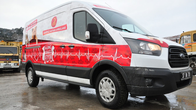 Kastamonu'da hayvan ambulansı hizmete girdi