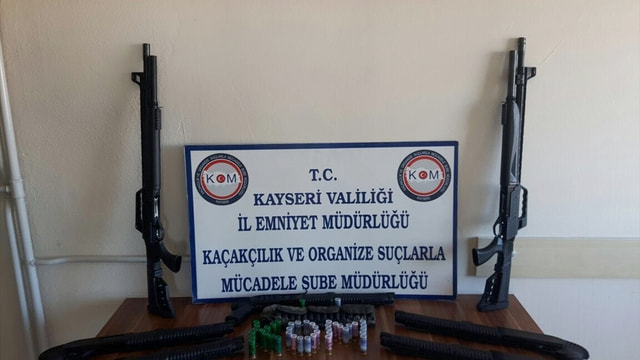 Kayseri'de kaçak silah operasyonu