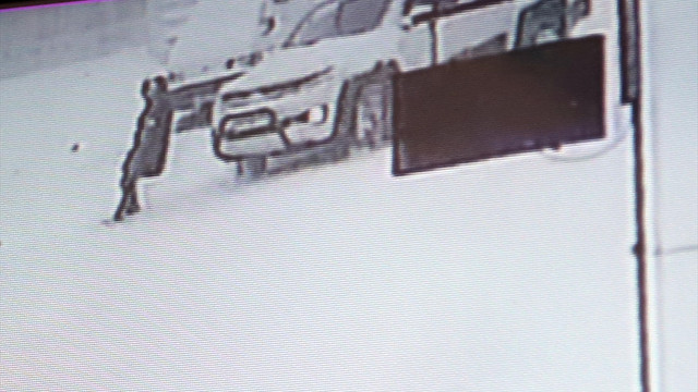 Kaza anı güvenlik kamerasında