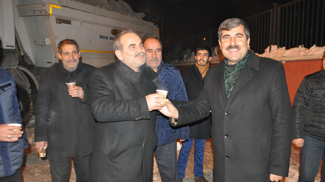 Muş'ta karla mücadele