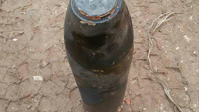 Ordu'da temel kazısında top mermisi bulundu