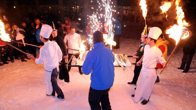 Palandöken'de yeni yıl coşkusu