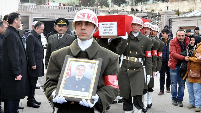 Kalp krizinden hayatını kaybeden Uzman Çavuş Yağlı son yolculuğuna uğurlandı