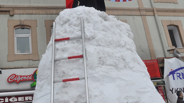Trabzon'da yoğun kar yağışı