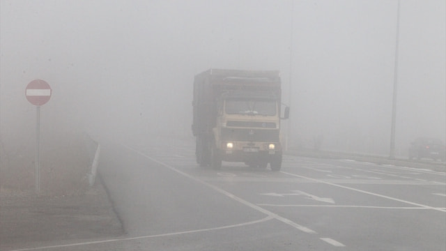 Trakya'da yoğun sis
