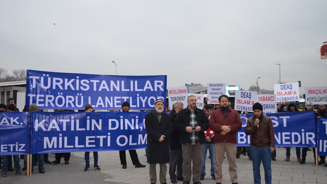 Üsküdar'da terör protestosu