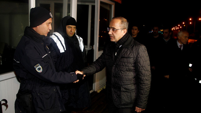 Yeni yıla polislerle girdi