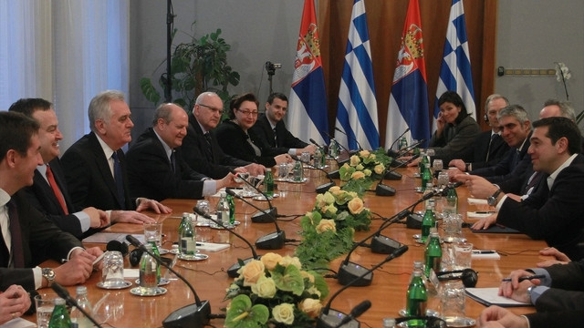 Yunanistan Başbakanı Çipras Sırbistan'da