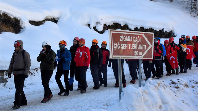 Zigana Dağı'nda ölen 10 dağcı anıldı