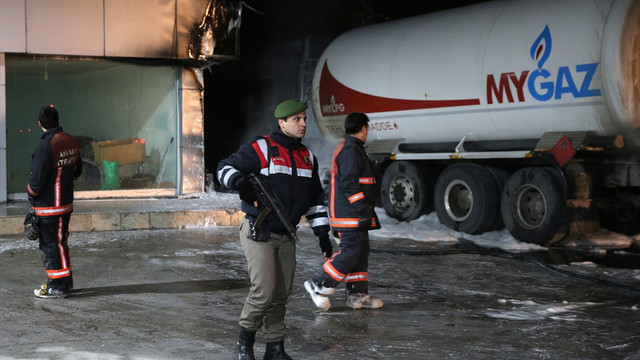 Başkentte tanker yangını