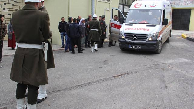 El Babda şehit olan askerin naaşı Gaziantepe getirildi