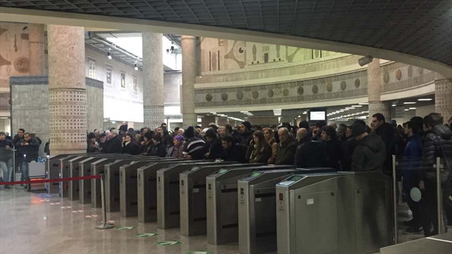 Marmaray seferlerinde aksama