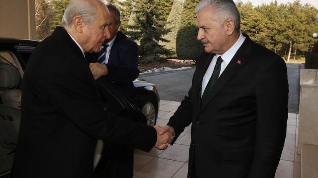 Yıldırım-Bahçeli görüşmesi başladı