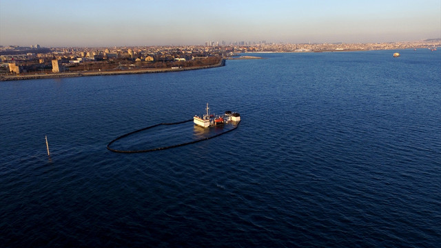 Zeytinburnu açıklarında batan gemi